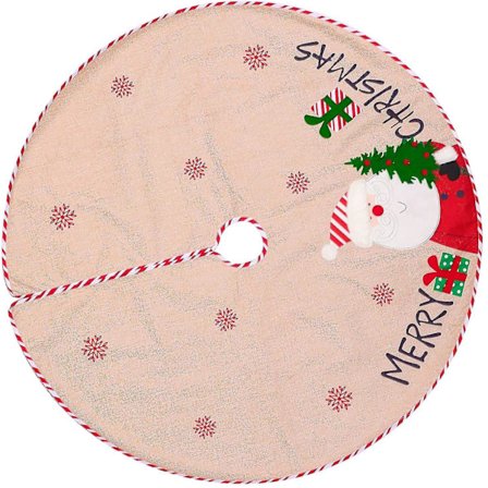 Juletrærskjørt Bunndekke Pute Skjørt Høytidsdekorasjoner
