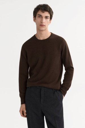 Soft Goat - Men's Classic Crewneck - M - Mocha