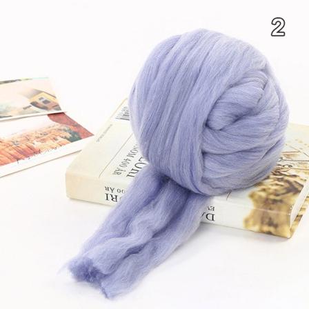 Bulky Ull Garn Chunky Arm Knitting Super Myk Giant Ball Rovin - Perfet Blue 2