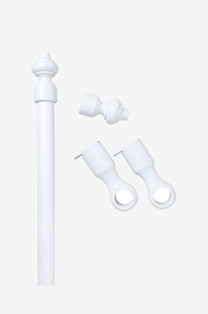 Hasta - Bestemorstang 28 mm hvit 200 cm - Hvit - Gardintilbehør - Fra Homeroom