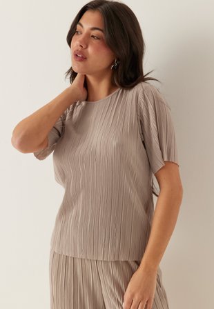 VILA-Viplisa O-neck S/S Top-S