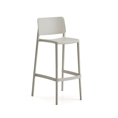 Barstol RIO, sædehøjde: 750 mm, lysegrå