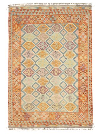 Kilim Afghan Old Style Alfombra 208X303 Lana