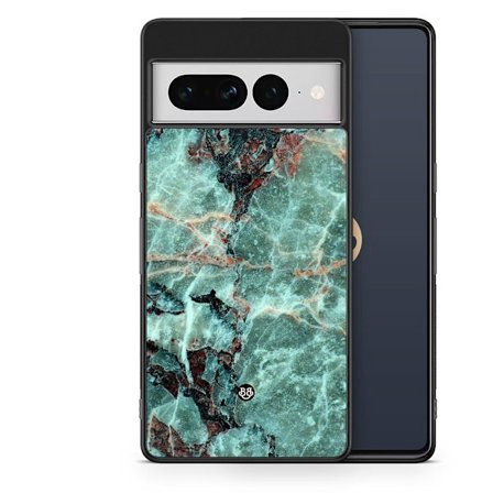 Bjornberry Skal Google Pixel 7 Pro - Grön Marmor