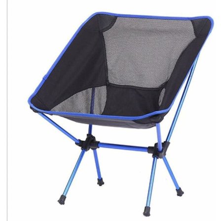 Bærbar ultralett sammenleggbar stol med oppbevaringspose i aluminiumlegering Oxford-stoler for utendørs sport camping fotturer fiske kongeblå KLB