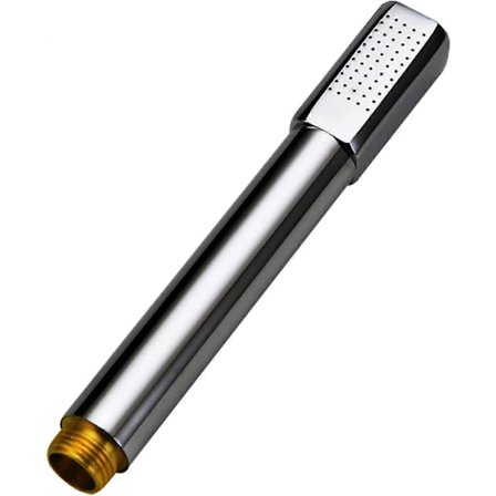 Mini Universal Håndholdt Brusehoved Messing Forkromet Brusehoved (firkantet)