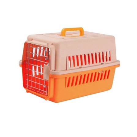 S Størrelse Hund Katt Kanin Bærbar Tote Bur Kjæledyr Bærer Kennel Reise Flyselskap Bæreveske - Oransje