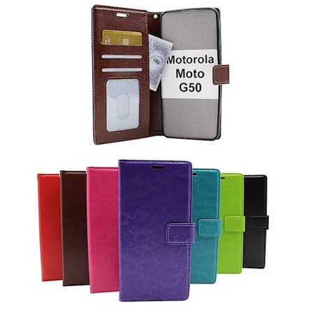 Crazy Horse Wallet Motorola Moto G50