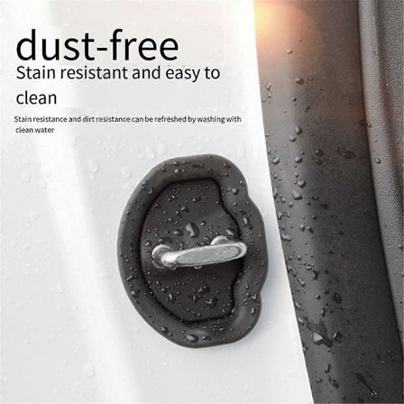 Bil Dør Støddæmpende Lydløs Silikone Dørlås Beskyttelses Cover til Tesla Model 3/Y Tesla Modif