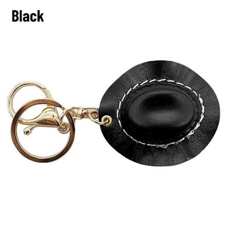 Nahkainen avaimenperä MUSTA