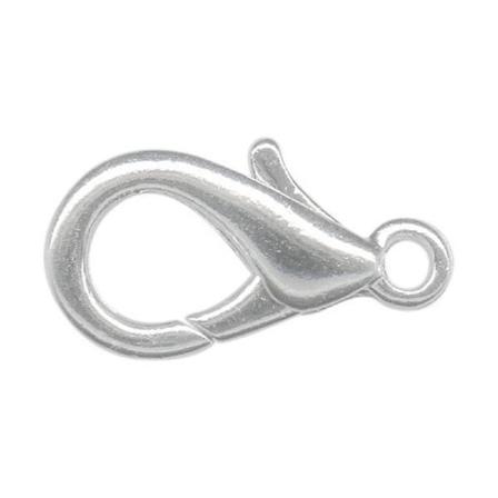 50 st. 10 mm. lobsterlås (5 färg val) PlatinumSteel Platinapläterade