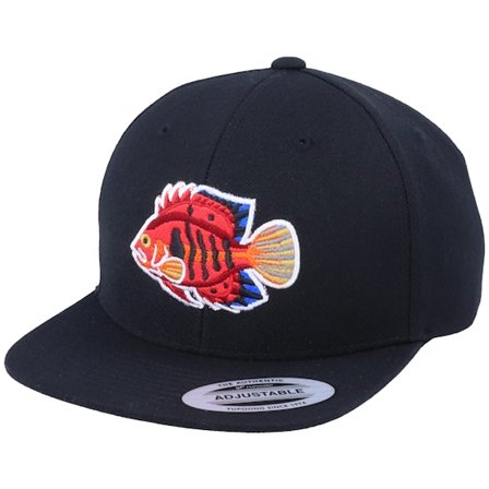 Kinder Kiddo Cap - Schwarz snapback Cap - Kinder Flame Angel Fish Black Snapback @ Hatstore