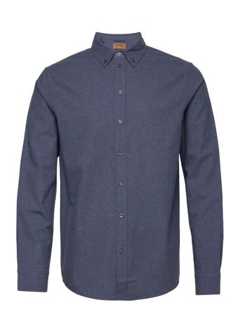 Theo Brush Shirt Skjorta Casual Navy Mos Mosh Gallery