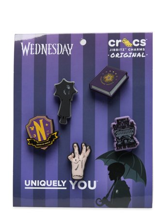 Addams Family 5Pck Patterned Crocs