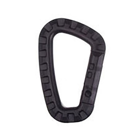 Karabiinin vaelluskoukku MUSTA