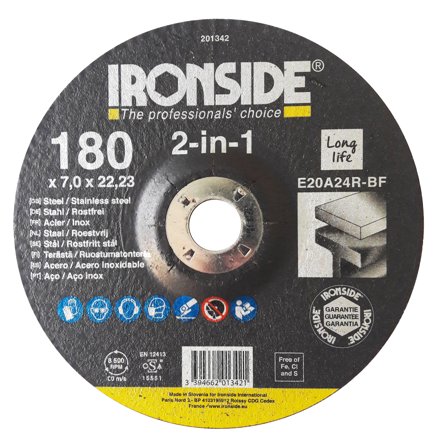 Ironside 201342 Navrondell F27, 2-in-1 180 x 7 x 22 mm, Maskintilbehør & forbruk