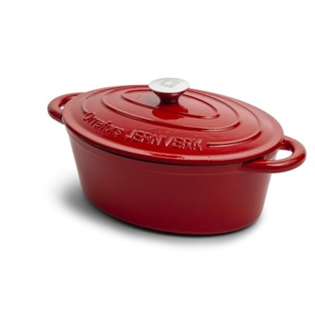 Orrefors Jernverk Gjutjärnsgryta, 3,5 liter, Röd