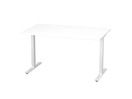 deNord Design Bord höj/sänk Basic 1400x800 vit/vit - Lyreco - Kontorsmöbler och inredning - Bord och hurtsar - Skrivbord - Höj/sänkbar