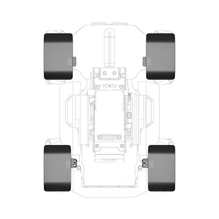 Lettvint aluminiumlegerings skjermer kompatibel med RoboMaster S1 Intelligent Educational Robot Enkel installasjon