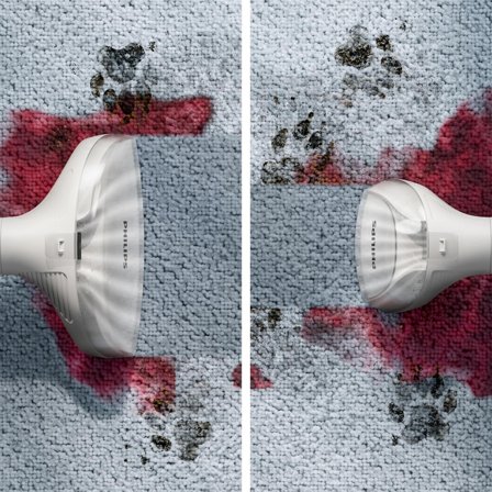 Philips 3000 Series Tepperenser XW3193/11 (hvit/blå) 400W, 1.6L vannbeholder, 6.6m rekkevidde, rengjør gjørmeflekker, søl og merker