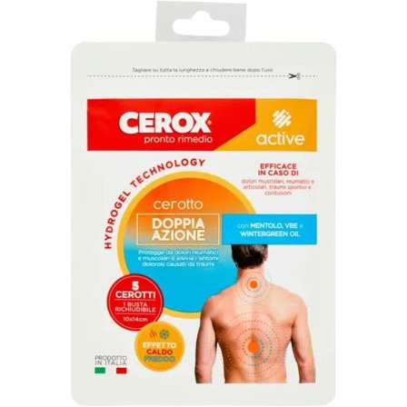 Cerox Active Cerotti Doppia Azione 5 Pezzi