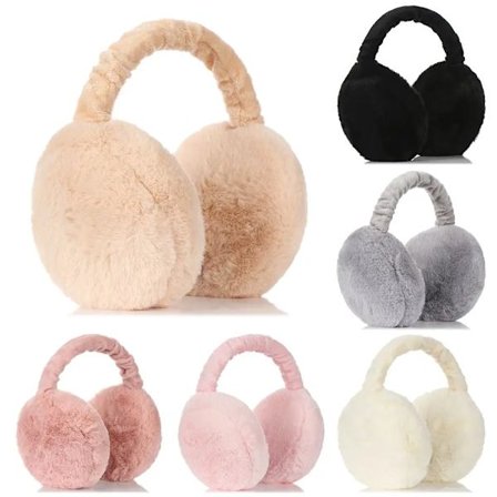 Soft Plush Ear Warmer Winter Warm Earmuffs for Women Men Fashion Solid Color Earflap Outdoor Cold Protection Ear-Muffs Ear Cover
