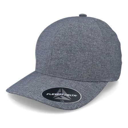 Flexfit - Grå flexfit Keps - Carbon Delta Seamless Melange Grey Flexfit @ Hatstore