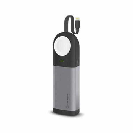 Alogic 6700mah 3 I 1 Powerbank För Apple Watch & Iphone Gray 126.4 Mm