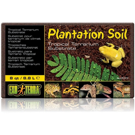 Exoterra - Plantation Soil Brick - Substrat for tropiske terrarier Brun 8,8 L - Reptil - Bunnmateriale - Naturlige substrater og moser - ZOO.no