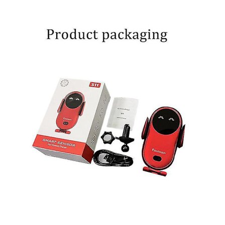 Smart Bil Trådløs Lader Telefonholder Automatisk Sensor