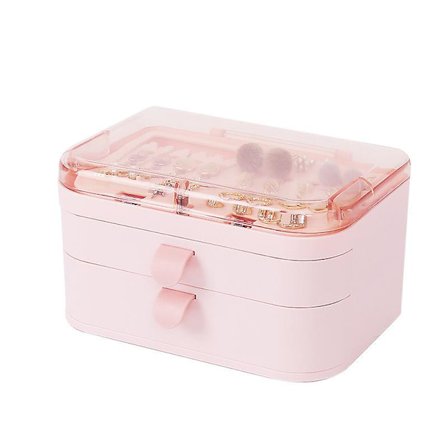 Kosmetisk skap med skuffer Kosmetisk klokkearrangørboks Ørepynt