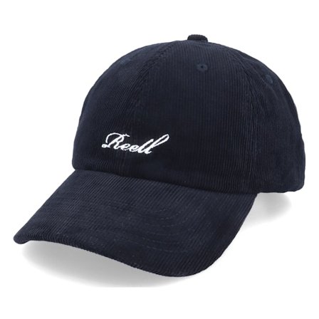 Reell - Black - unconstructed - Cap - Single Script Cap Black Cord Dad Cap - Hatstore
