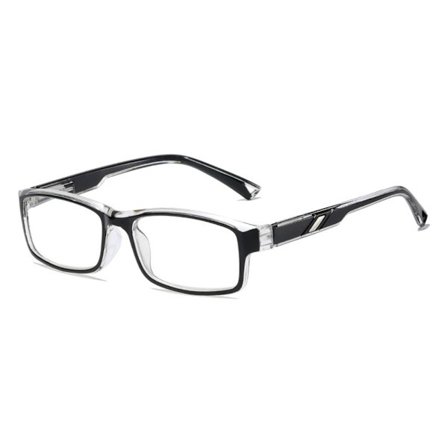 Anti-Blue Light lukulasit Neliönmuotoiset silmälasit MUSTA