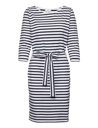 Nudania Dress - Noos Knelang Kjole Navy Nümph