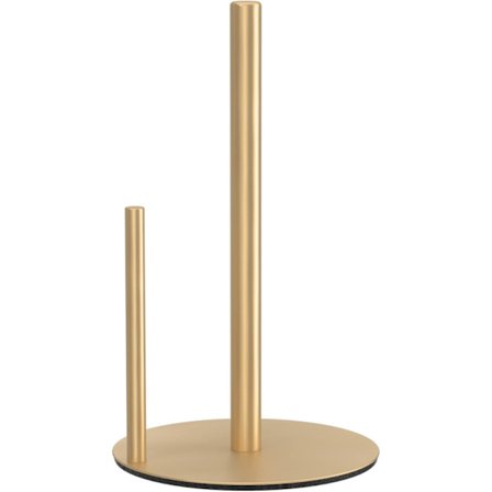 Papirhåndkleholder Gull Kjøkkenrullholder, Premium Rustfritt Stål Papirhåndkleholder for Kjøkkenrull Organisering, Benkeplate Rulldispenser