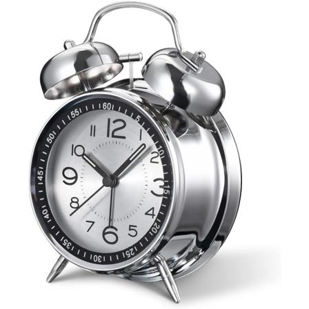 Uusi Loud herätyskello raskaalle nukkujalle, Retro 4 Grey