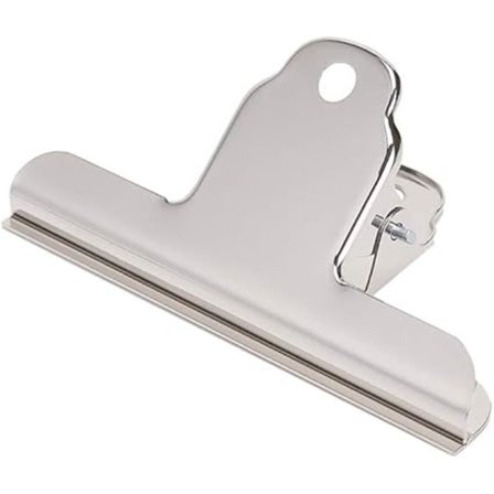 Papirclips – 10 x Bulldog tegneclips 10 cm Metal hængslet clips Ekstra stor rustfri