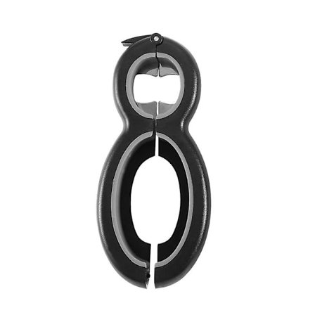 6 i 1 flaskeåbner dåseåbner twist off låg manuel åbner til flaske dåse øl rustfrit stål krukke gripper