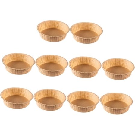 Rund Bakform för Alla Hjärtans Dag 10 Non-stick Bakformar i Papper för Enkel Rengöring