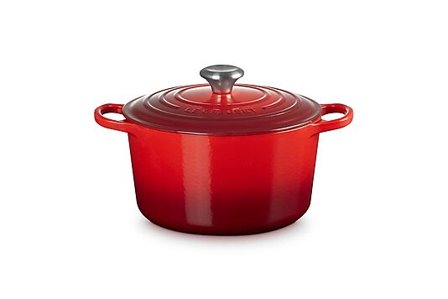 LE CREUSET Støpejernsgryte rund dyp 24cm/5l Signature Cerise