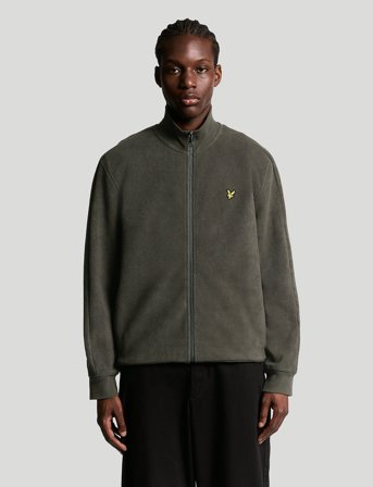 Lyle & Scott Polar Fleece Track Jacket - Brown - XXL