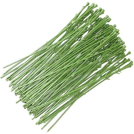 100 stk. blomsterstilktråd, blomsterpapirinnpakket tråd for å lage kunstige blomster, DIY-bukettarbeid