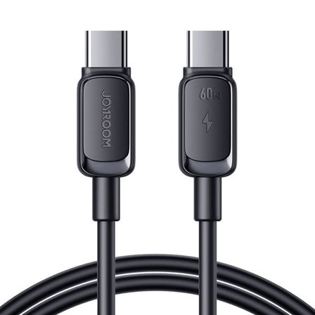 Joyroom USB-C-kabel 60 W för snabbladdning och data – 1,2 m, svart