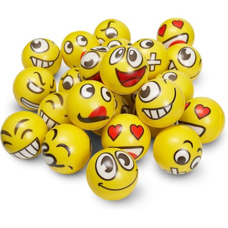 (Tilfældig stil) 24 stressbolde legetøj til piger og drenge - fødselsdage