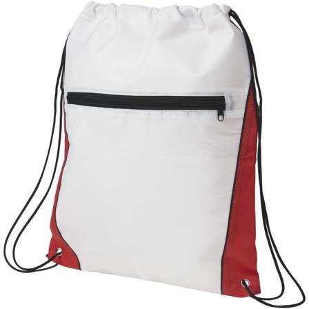 Bullet Contrast Non Woven Drawstring Ryggsäck One Size Vit/re