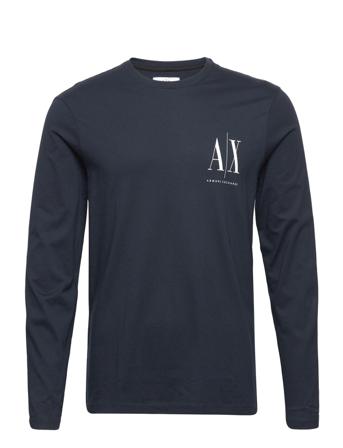 T-Shirt T-shirts Long-sleeved Navy Armani Exchange