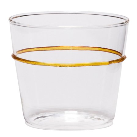 Hübsch Orbit Drikkeglas, klar/gul | KitchenOne