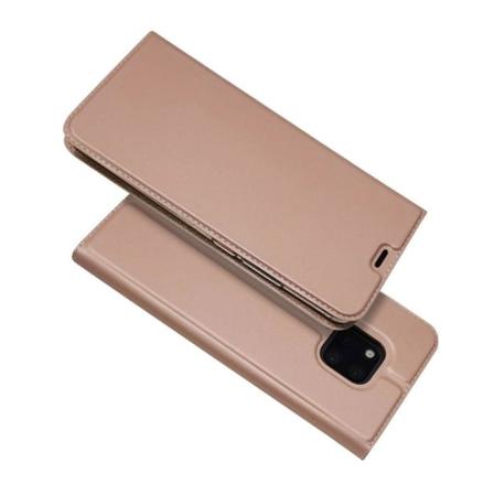 Huawei Mate 20 Pro Magneettinen hieman metalli pintainen synteetti nahkainen lompakko suojakotelo - Ruusu Kulta Multicolor