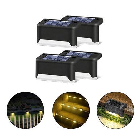 Solcelledrevet LED-belysning for Terrassetrapper – Enkel Installasjon og IP65 Beskyttelse