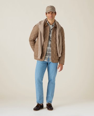 Lexington Classic quiltad jacka, brun